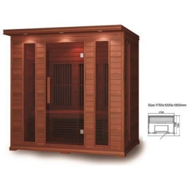 اتاق سونا خشک خانگی چهار نفر(D1P4) سایز180*120*175