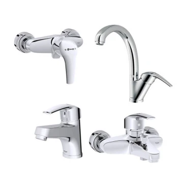 شیرآلات شودر مدل اپال کروم