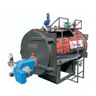 بویلر آبگرم فولادی دابو صنعت دو پاس کوره برگشتی مدل DS-WW-H-TW-400