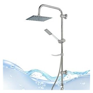 علم دوش حمام مدل یونیورست دو کاره طرح استیل ترکیب آب و هوا رنگ کروم براق