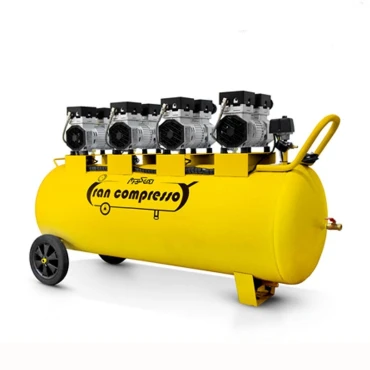 خرید کمپرسور باد صنعتی بدون روغن 250 لیتری (4*800w)
