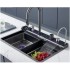 سینک ظرفشویی پیانویی آبشاری 7 کلید فول آپشن برند هاشینگ