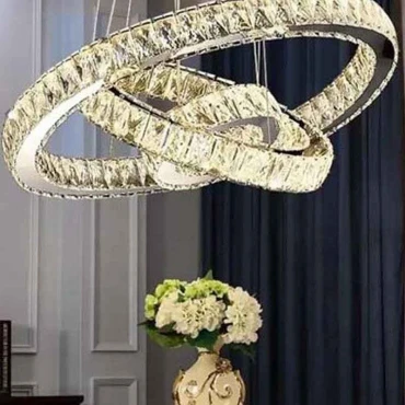 لوستر مدرن کهکشانی آویز 3 حلقه دایره