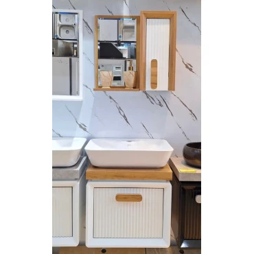 آینه روشویی با باکس و روشویی کابینتی کابین روشویی کابینت روشویی 0502