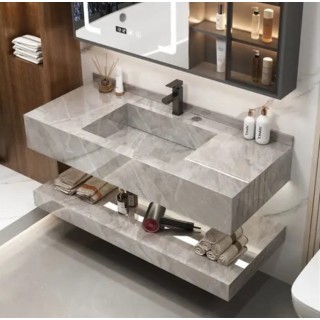 روشویی سرامیکی اوستا بهمراه شلف (تنوع رنگ)