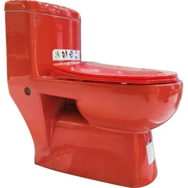 توالت فرنگی گاتریا مدل ساترون رنگ مشکی یک تکه