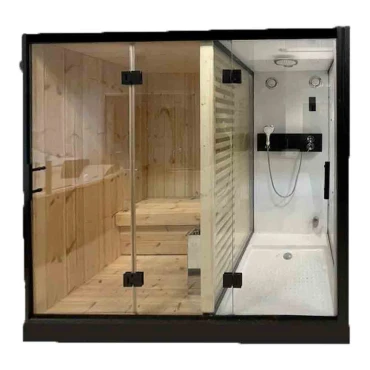 کابین سونا بخار و خشک برند زرین آب مدل آلیبرت