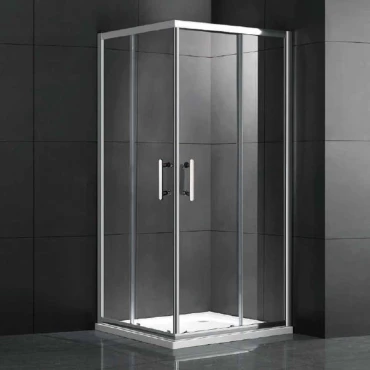 کابین دوش شیشه ایی L ریلی مدل Gemy-S30152