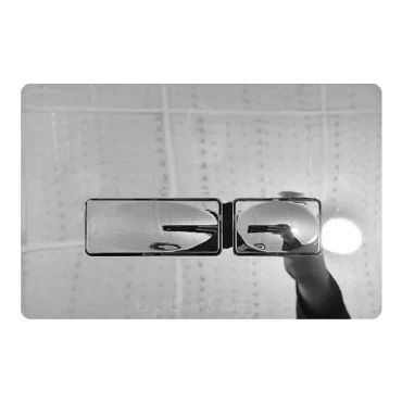 کلید فلاش تانک گاتریا مدل مستطیل کروم براق