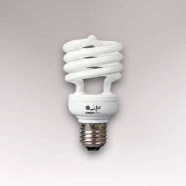 لامپ کم مصرف 20 وات افراتاب با سرپیچ E27 مدل Afratab-20FSP-T2-PTC
