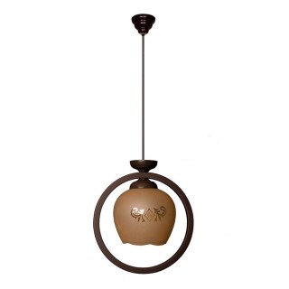 چراغ آویز چشمه نور 1 شعله کد G513/1H 