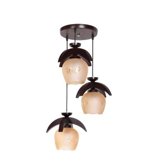 لوستر آویز چشمه نور 3 شعله کد G505 