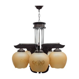 لوستر سقفی چشمه نور 5 شعله کد G503