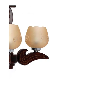 لوستر چشمه نور 3 شعله کد G504/3-BR قهوه ای