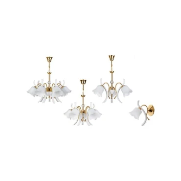 لوستر چوب استیل چشمه نور 3 شعله کد s888