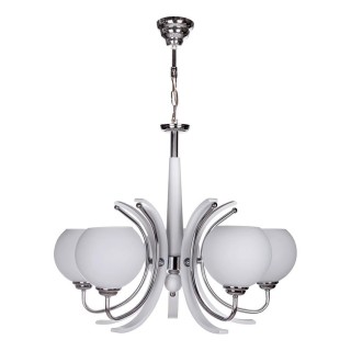 لوستر چشمه نور 5 شعله کد 858/5CWT کروم