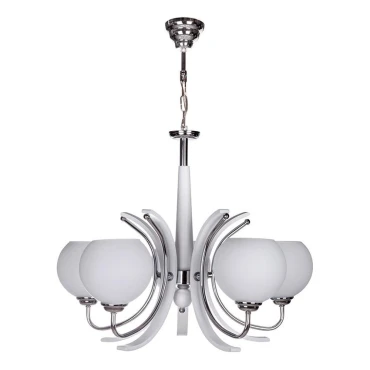 لوستر چشمه نور 5 شعله کد 858/5CWT کروم