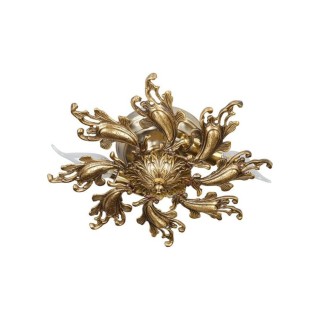 لوستر سقفی برنزی چشمه نور 3 شعله کد 2637