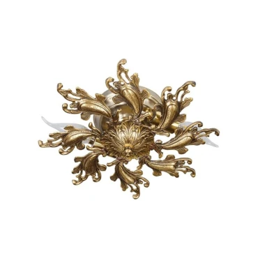 لوستر سقفی برنزی چشمه نور 3 شعله کد 2637