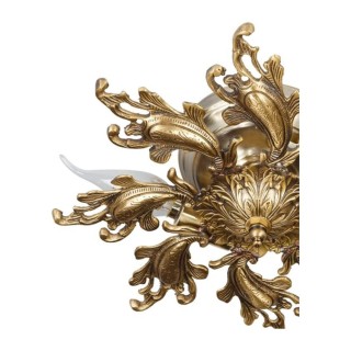 لوستر سقفی برنزی چشمه نور 3 شعله کد 2637