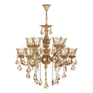 لوستر چشمه نور 12 شعله کد C2925/6-A آنتیک