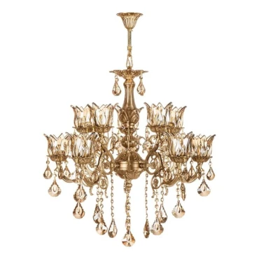 لوستر چشمه نور 12 شعله کد C2925/6-A آنتیک