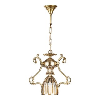 لوستر آویز چشمه نور تک شعله کد C2758/1H-A آنتیک