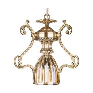 لوستر آویز چشمه نور تک شعله کد C2758/1H-A آنتیک