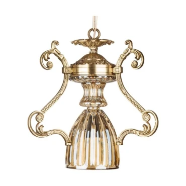 لوستر آویز چشمه نور تک شعله کد C2758/1H-A آنتیک