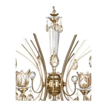 لوستر برنزی چشمه نور 5 شعله کد 2607