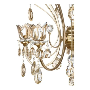 لوستر برنزی چشمه نور 5 شعله کد 2607