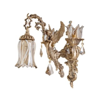 دیوارکوب برنزی چشمه نور 3 شعله کد 2728