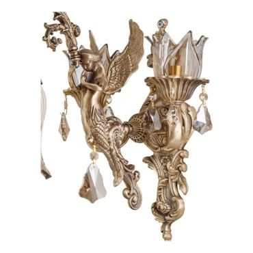 دیوارکوب برنزی چشمه نور 3 شعله کد 2728