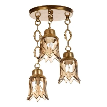 چراغ آویز چشمه نور 3 شعله کد C2773/3H-A آنتیک