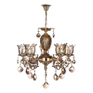 لوستر چشمه نور 5 شعله کد C2704/B برنزی