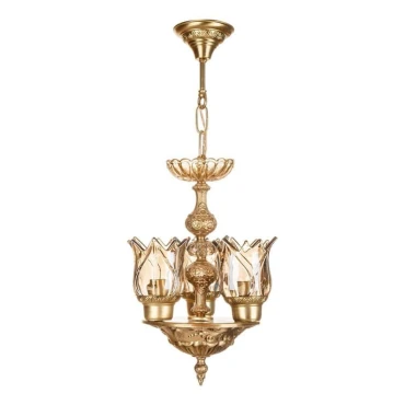 لوستر آویز چشمه نور 3 شعله کد C2769/3 آنتیک