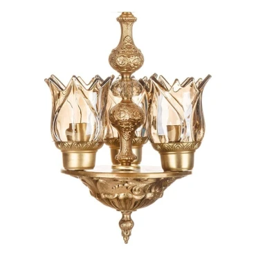 لوستر آویز چشمه نور 3 شعله کد C2769/3 آنتیک