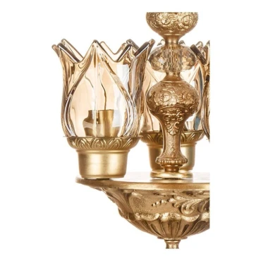 لوستر آویز چشمه نور 3 شعله کد C2769/3 آنتیک