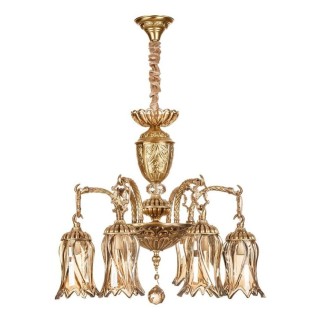 لوستر چشمه نور 6 شعله کد C2777/6 آنتیک