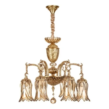 لوستر چشمه نور 6 شعله کد C2777/6 آنتیک