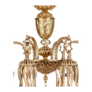 لوستر چشمه نور 6 شعله کد C2777/6 آنتیک