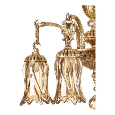 لوستر چشمه نور 6 شعله کد C2777/6 آنتیک