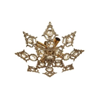 لوستر سقفی برنزی چشمه نور 4 شعله کد 2533