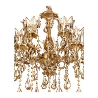 لوستر چشمه نور 12 شعله کد C2770/6-A آنتیک