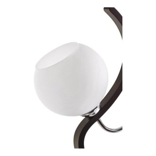 چراغ دیواری چوب و استیل چشمه نور کد 887