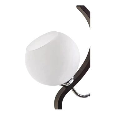 چراغ دیواری چوب و استیل چشمه نور کد 887