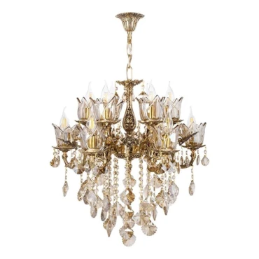 لوستر چشمه نور 10 شعله کد C2515/5-B برنزی