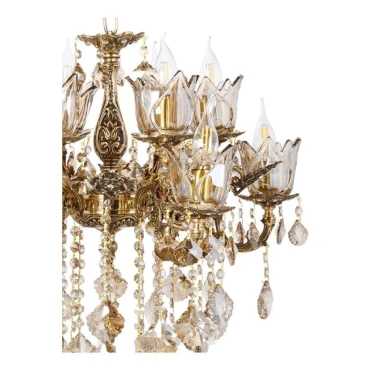 لوستر چشمه نور 10 شعله کد C2515/5-B برنزی