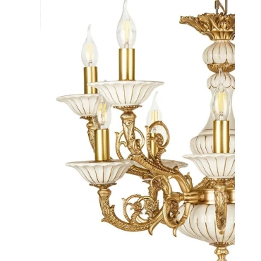 لوستر چشمه نور 10 شعله کد C2905-A آنتیک