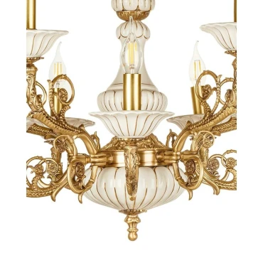 لوستر چشمه نور 10 شعله کد C2905-A آنتیک